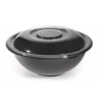 Fineline Settings 5160-BK Super Bowl Black Plastic Salad Bowl 160 Oz. - 25 Pcs
