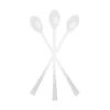 Fineline Settings 6511-CL Tiny Temptations Clear Plastic Mini Cocktail Spoon 6" - 400 Pcs