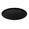 Fineline Settings 8201-BK Platter Pleasers Classic Black Round Plastic Serving Tray 12" - 25 Pcs