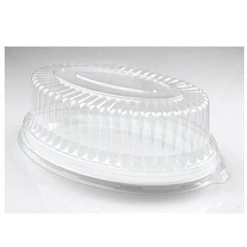 Fineline Settings 9515-L Platter Pleasers Clear Plastic Oval Dome Lid 8" X 12" - 50 Pcs