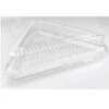 Fineline Settings 9561-L Platter Pleasers Clear Plastic Triangle Dome Lid 16" X 16" X 16" - 40 Pcs