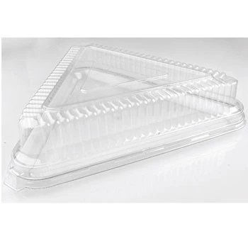 Fineline Settings 9561-L Platter Pleasers Clear Plastic Triangle Dome Lid 16" X 16" X 16" - 40 Pcs