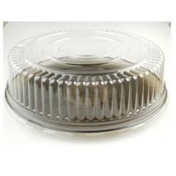 Fineline Settings 9801-L Platter Pleasers Clear Plastic Dome Lid 18" - 25 Pcs