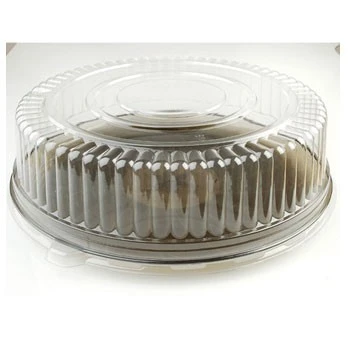 Fineline Settings 9801-L Platter Pleasers Clear Plastic Dome Lid 18" - 25 Pcs