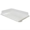 Fineline Settings DDRC810.L Platter Pleasers Clear Plastic Rectangular Dome Lid 10" X 8" - 50 Pcs