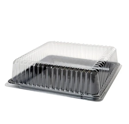Fineline Settings DDSQ1616.L Platter Pleasers Clear Plastic Square Dome Lid 16" X 16" - 40 Pcs