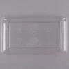Fineline Settings RC473.CL Platter Pleasers Clear Rectangular Plastic Serving Tray 12" X 18" - 20 Pcs