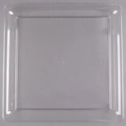 Fineline Settings SQ4616.CL Platter Pleasers Clear Square Plastic Serving Tray 16" X 16" - 20 Pcs