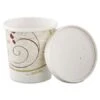 Dart Flexstyle Double Poly Paper Containers With Lid, Symphony 16 Oz., 250 Sets/Carton