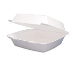 Dart Foam Hinged Lid Container, 8-3/8" X 7-7/8" X 3-1/4" 200/Carton