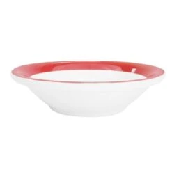 CAC China R-11-R Rainbow Red Fruit Dish 4.75 Oz., 4 3/4" - 3 Doz