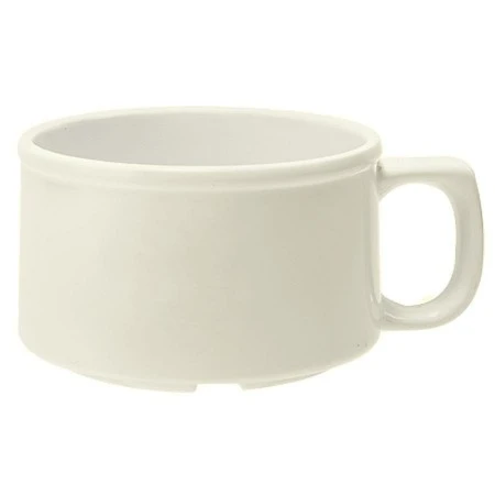 GET Enterprises BF-080-IV Diamond Ivory Melamine Mug 11 Oz. - 2 Doz