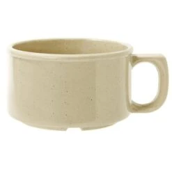 GET Enterprises BF-080-S Tahoe Sandstone Melamine Mug 11 Oz. - 2 Doz