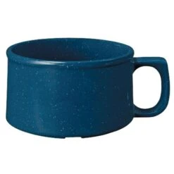 GET Enterprises BF-080-TB Texas Blue Melamine Mug 11 Oz. - 2 Doz