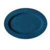 GET Enterprises M-4020-TB Texas Blue Melamine Oval Platter 14" X 10" - 1 Doz
