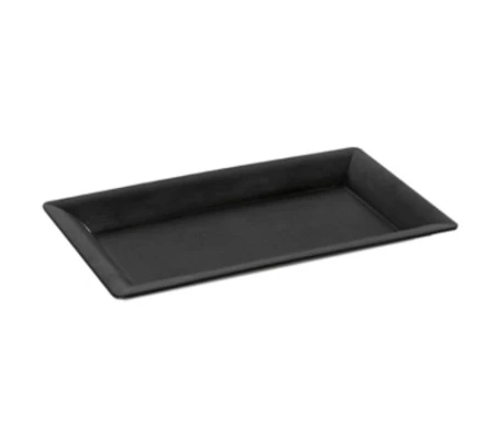 GET Enterprises ML-128-BK Bake And Brew Black Rectangular Display Tray 13-1/2" X 5-1/4" - 1 Doz