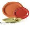 GET Enterprises OP-120-AV Diamond Harvest Avocado Oval Platter 12" X 9" - 1 Doz