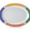 GET Enterprises OP-135-BA Diamond Barcelona Melamine Oval Platter 13-1/2" X 10-1/4" - 1 Doz