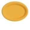GET Enterprises OP-135-TY Diamond Mardi Gras Tropical Yellow Oval Platter 13-1/2" X 10-1/4" - 1 Doz