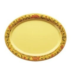 GET Enterprises OP-135-VN Venetian Oval Platter 13-1/2" X 10-1/4" - 1 Doz