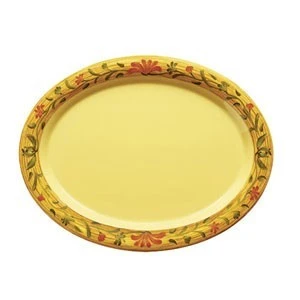 GET Enterprises OP-135-VN Venetian Oval Platter 13-1/2" X 10-1/4" - 1 Doz