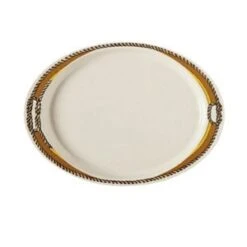 GET Enterprises OP-145-RD Diamond Rodeo Melamine Oval Platter 14-3/4" X 10-1/2" - 1 Doz