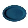 GET Enterprises OP-215-TB Texas Blue Melamine Oval Platter 11-1/2" X 8" - 2 Doz