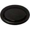 GET Enterprises OP-621-BK Milano Black Oval Platter 21" X 15" - 1 Doz