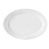 GET Enterprises OP-912-W SuperMel White Oval Platter 12" X 8-1/2" - 2 Doz