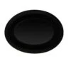 GET Enterprises OP-950-BK Black Elegance Oval Platter 9-3/4" X 7-1/4" - 2 Doz