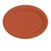 GET Enterprises OP-950-RO Diamond Mardi Gras Rio Orange Oval Platter 9-3/4" X 7-1/4" - 2 Doz