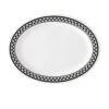 GET Enterprises OP-950-X Diamond Chexers Melamine Oval Platter 9-3/4" X 7-1/4" - 2 Doz