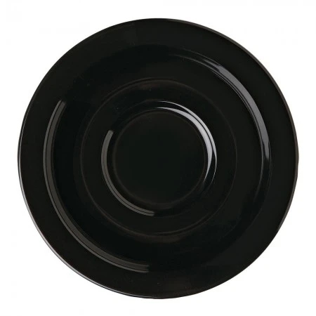 GET Enterprises SU-4-BK Black Elegance Saucer 4-1/2" - 4 Doz