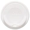 Dart Gourmet Hot Cup Lids, For Trophy Plus Cups, 12-20 Oz. White - 1500 Pcs