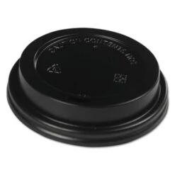 Black Hot Cup Lids, Fits 10-20 Oz. Cups, 1000/Carton
