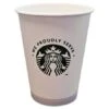Starbucks Paper Hot Cups, 12 Oz., White With Green Logo, 1000/Carton