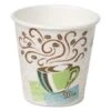 Dixie Paper Hot Cups, 10 Oz., Coffee Dreams Design, 500/Carton