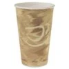 Dart Mistique Hot Paper Cups, 16 Oz. Brown - 1000 Pcs