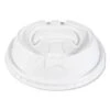 Dart Optima White Reclosable Lids For 10-24 Oz. Paper Hot Cups - 1000 Pcs