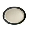 CAC China R-13NR-BLK Rainbow Black Narrow Rim Oval Platter 11 1/2" - 1 Doz