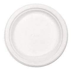 Chinet Classic White Dinnerware Plate, 8 3/4" Dia, 500/Carton