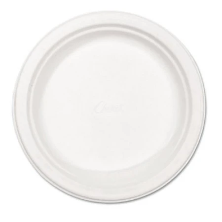 Chinet Classic White Dinnerware Plate, 8 3/4" Dia, 500/Carton