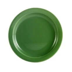 CAC China L-6NR-G Las Vegas Green Narrow Rim Plate 6 1/2" - 3 Doz