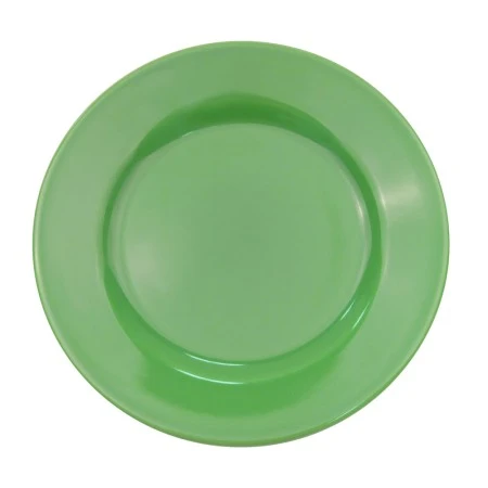 CAC China LV-21-G Las Vegas Green Rolled Edge Plate 12" - 1 Doz
