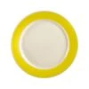 CAC China R-8-Y Rainbow Yellow Rolled Edge Plate 9" - 2 Doz