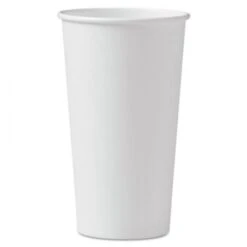 Dart Polycoated Hot Paper Cups, 20 Oz. White - 600 Pcs