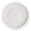 Dart Polystyrene Vented Hot Cup Lids, 4 Oz. Cups, White - 1000 Pcs