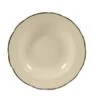 CAC China SC-3B Seville Scallop Edge Rim Soup Plate With Black Band 10 Oz., 9" - 2 Doz