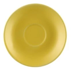 CAC China LV-36-Y Las Vegas Yellow Saucer For LV-35-Y 4 1/2" - 3 Doz