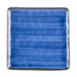 CAC China TUS-SQ16-BLU Tucson Starry Night Blue Square Plate 10" - 1 Doz